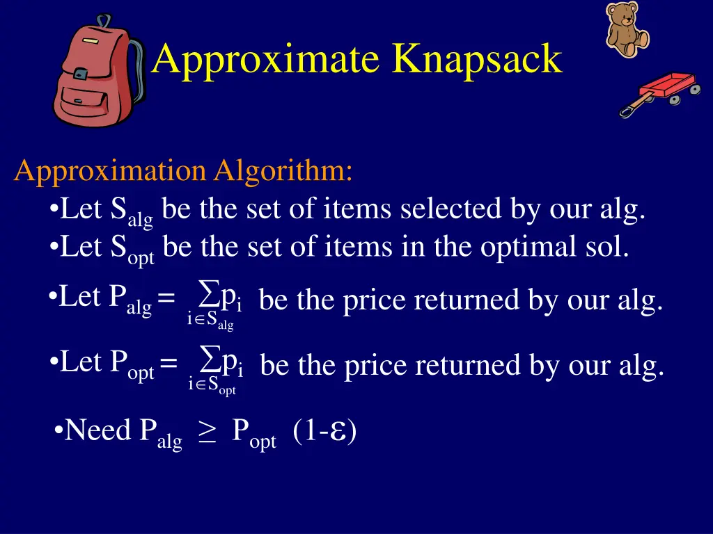 approximate knapsack 14