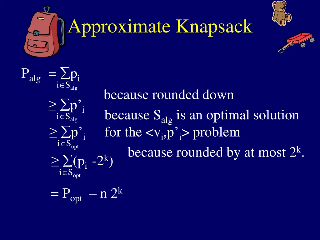 approximate knapsack 15