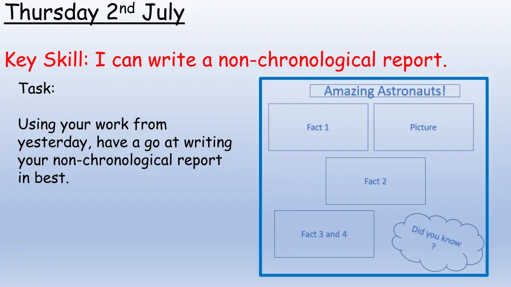 thursday 2 nd july 1