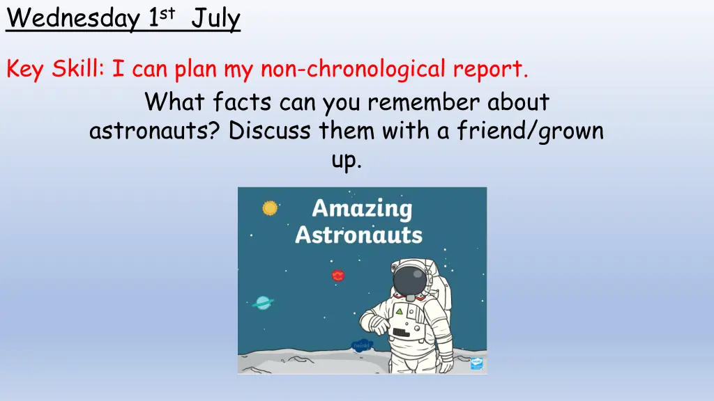 wednesday 1 st july