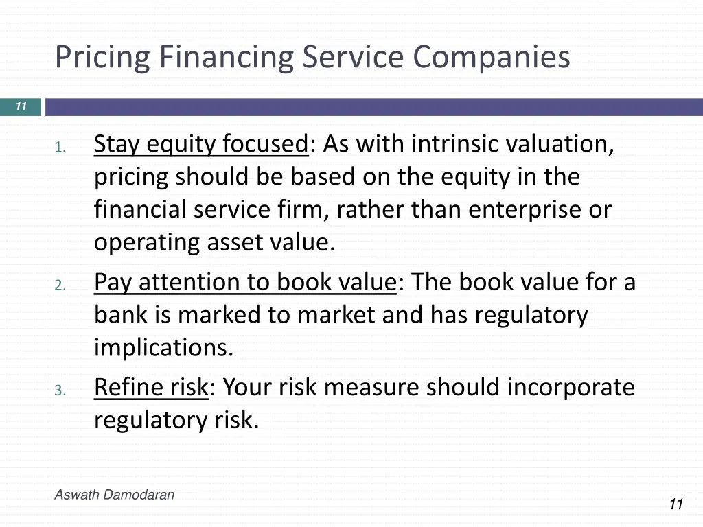 pricing financing service companies