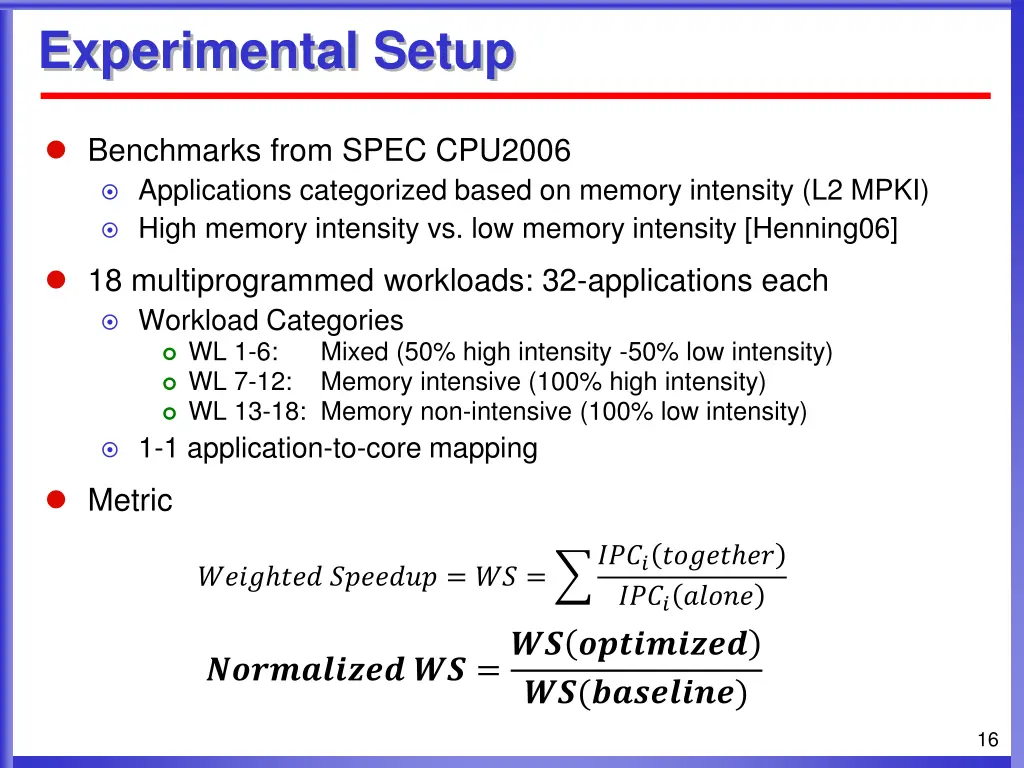 experimental setup 1