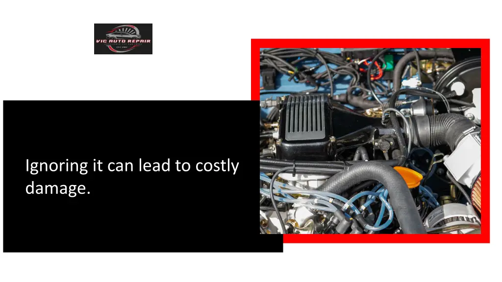 ignoring it can lead to costly damage