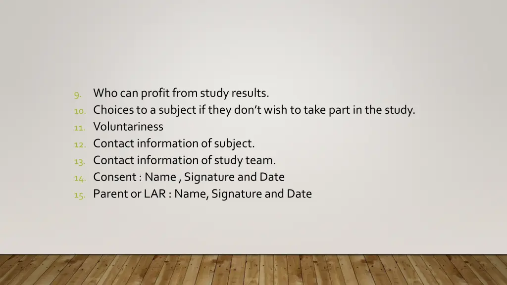9 whocanprofitfromstudyresults 10 choicesto