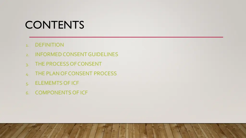 contents