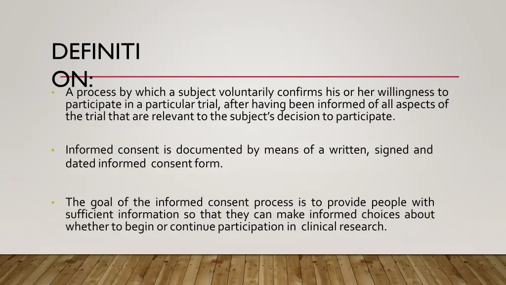 definiti on a process by which a subject