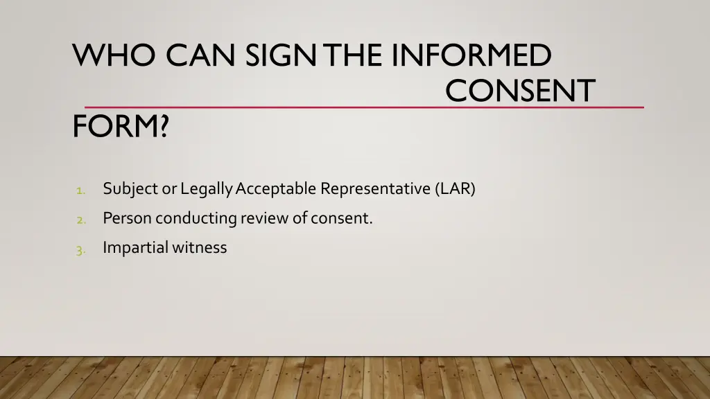who can signthe informed