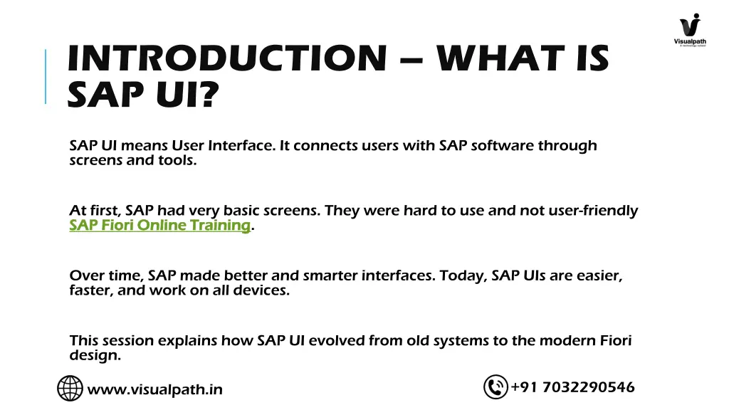 introduction what is sap ui