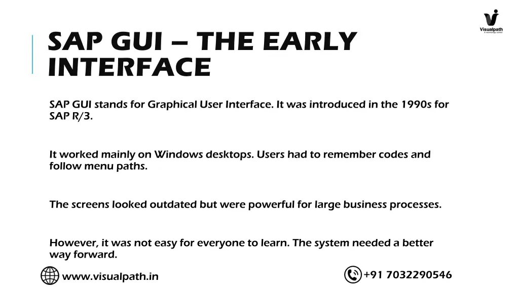 sap gui the early interface