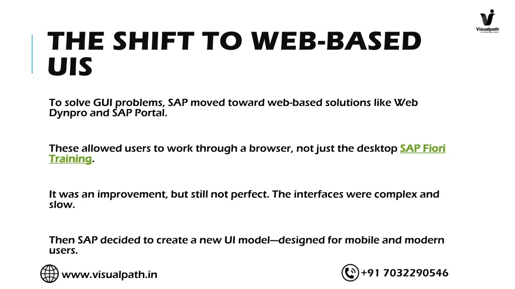 the shift to web based uis
