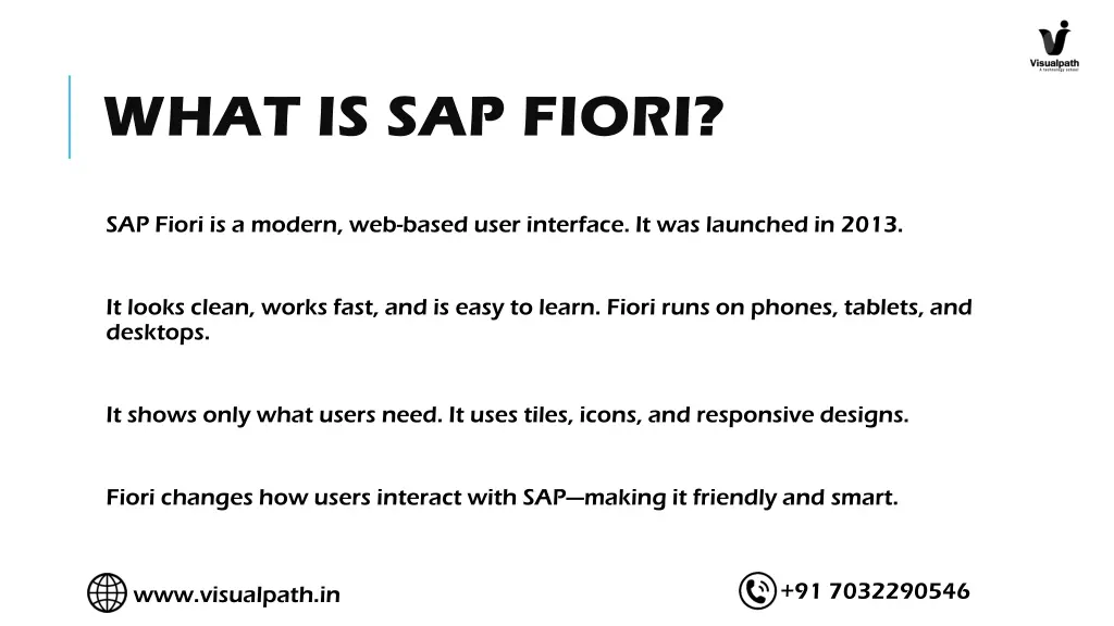 what is sap fiori