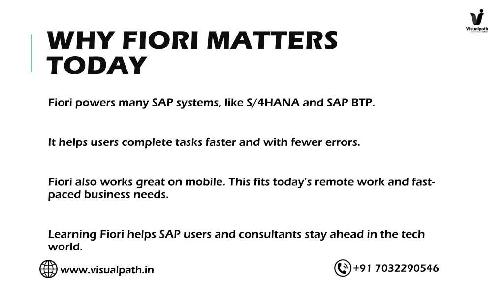 why fiori matters today