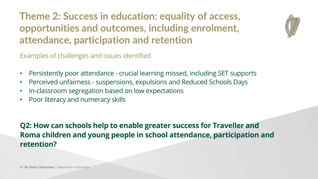 theme 2 success in education equality of access