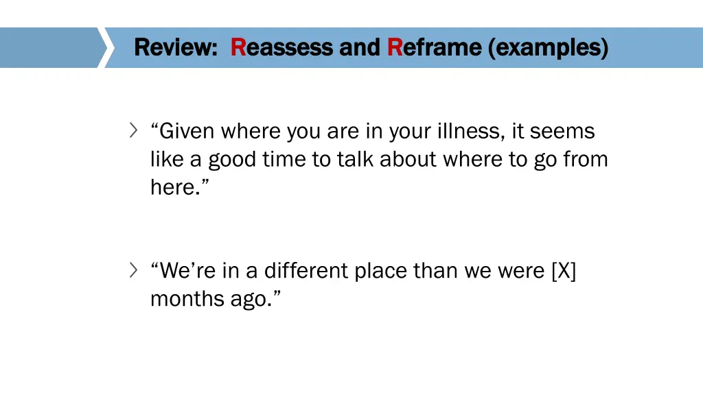 review review r reassess and eassess
