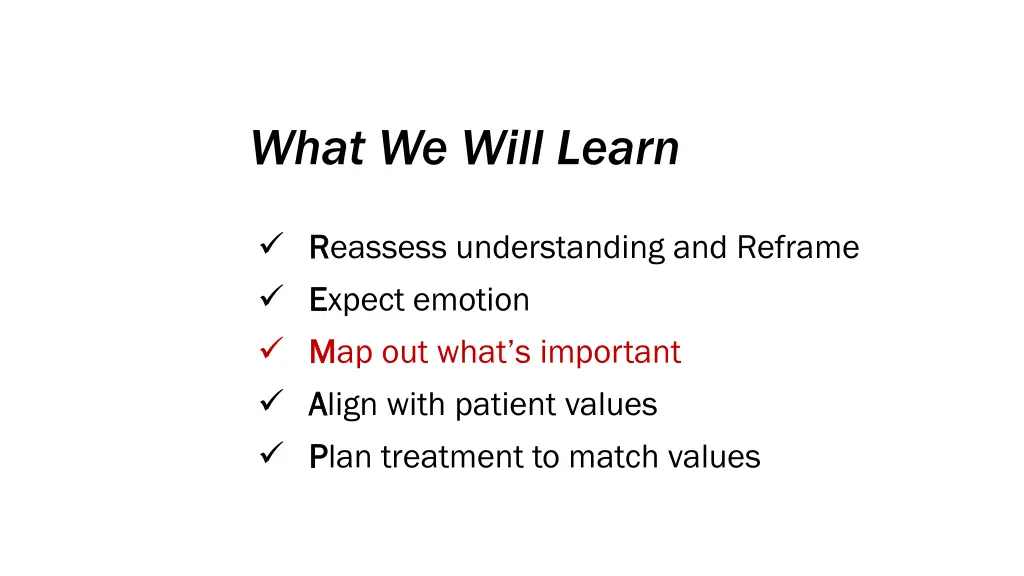 what we will learn