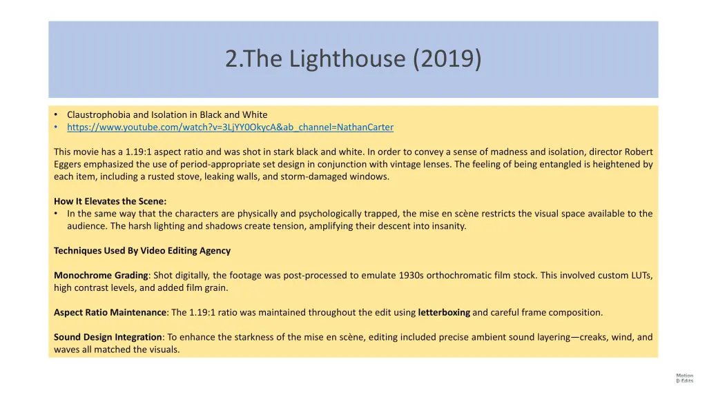 2 the lighthouse 2019