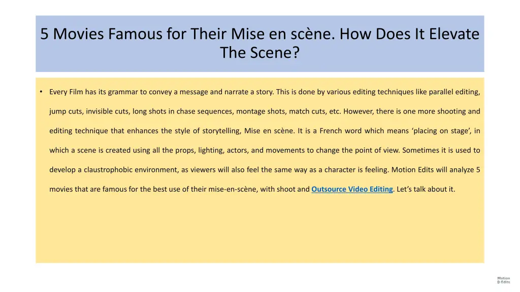 5 movies famous for their mise en sc ne how does 1