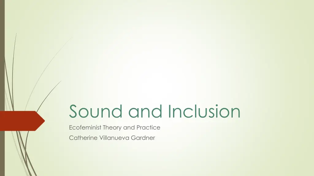 sound and inclusion ecofeminist theory