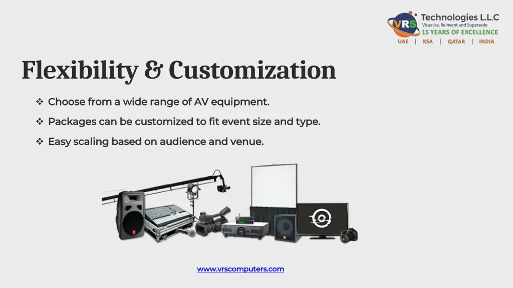 flexibility customization