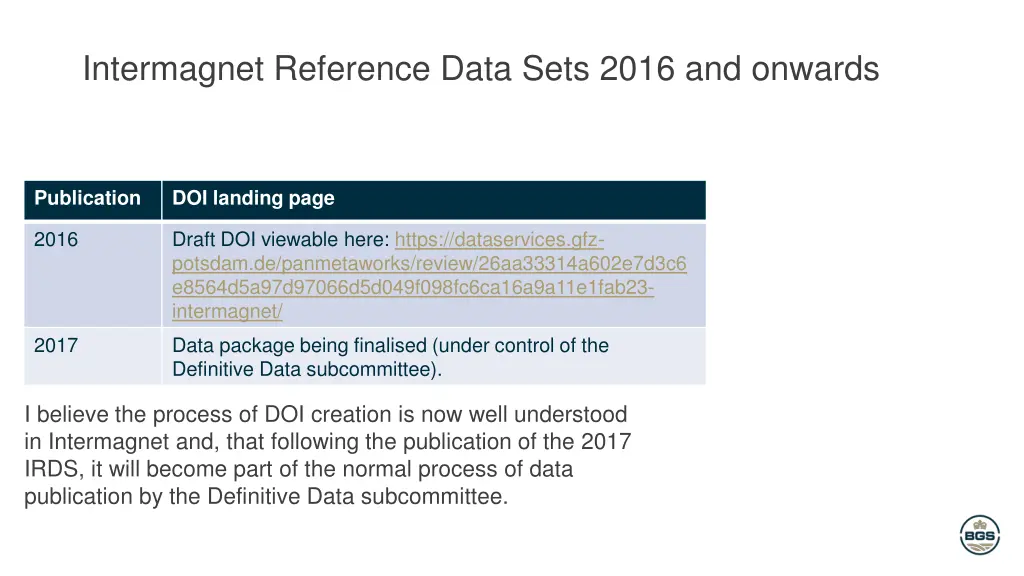 intermagnet reference data sets 2016 and onwards