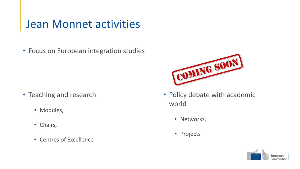 jean monnet activities