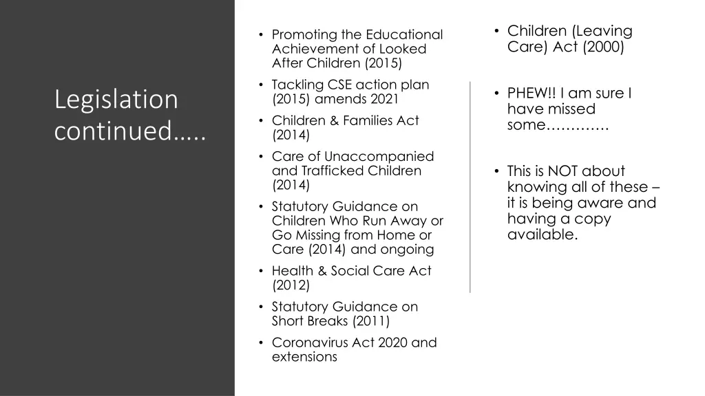 children leaving care act 2000