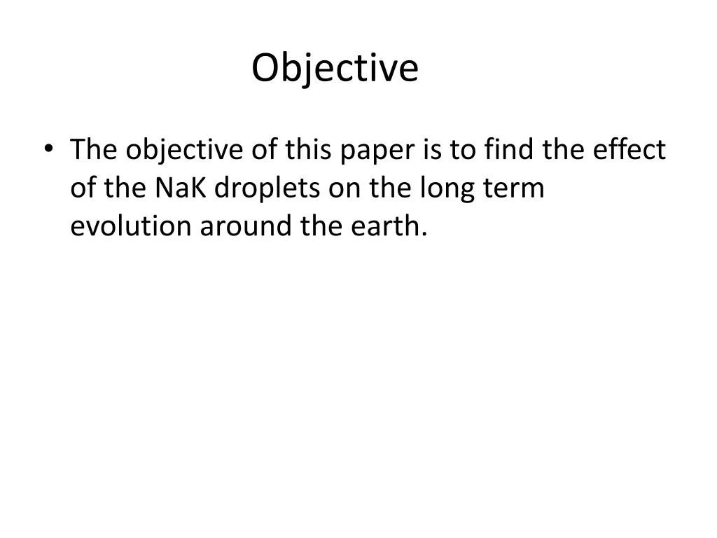 objective
