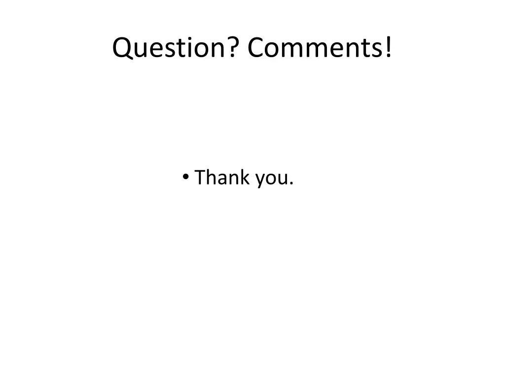 question comments