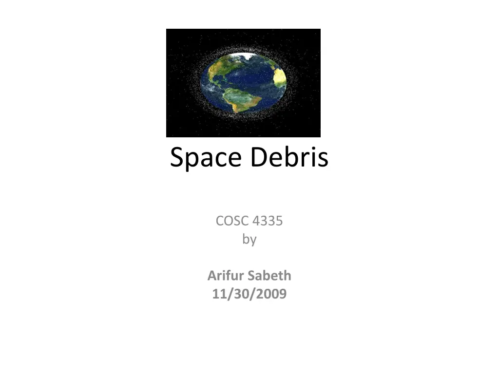 space debris