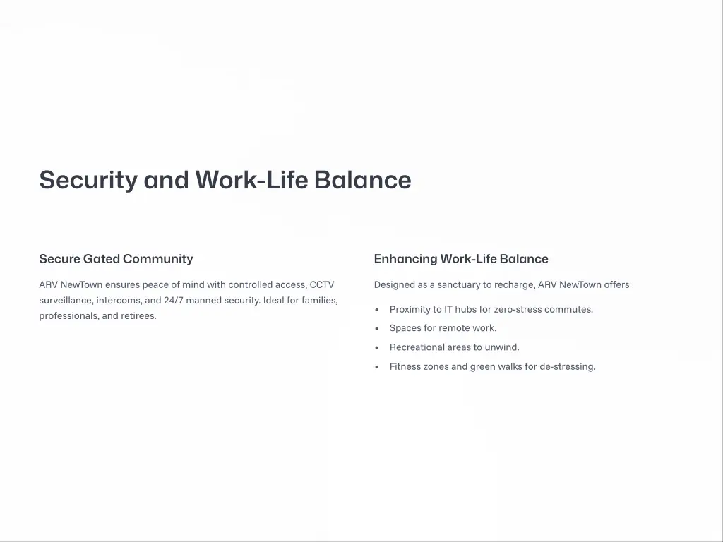 security and work life balance