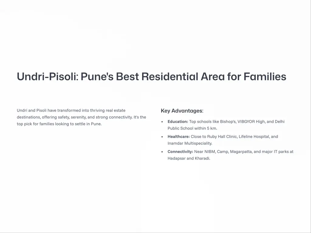 undri pisoli pune s best residential area