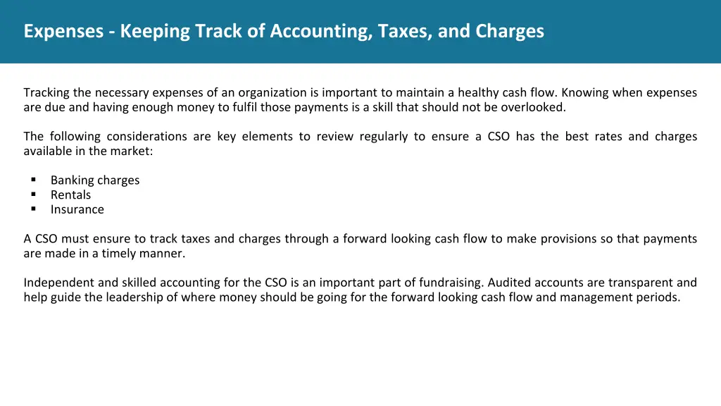expenses keeping track of accounting taxes