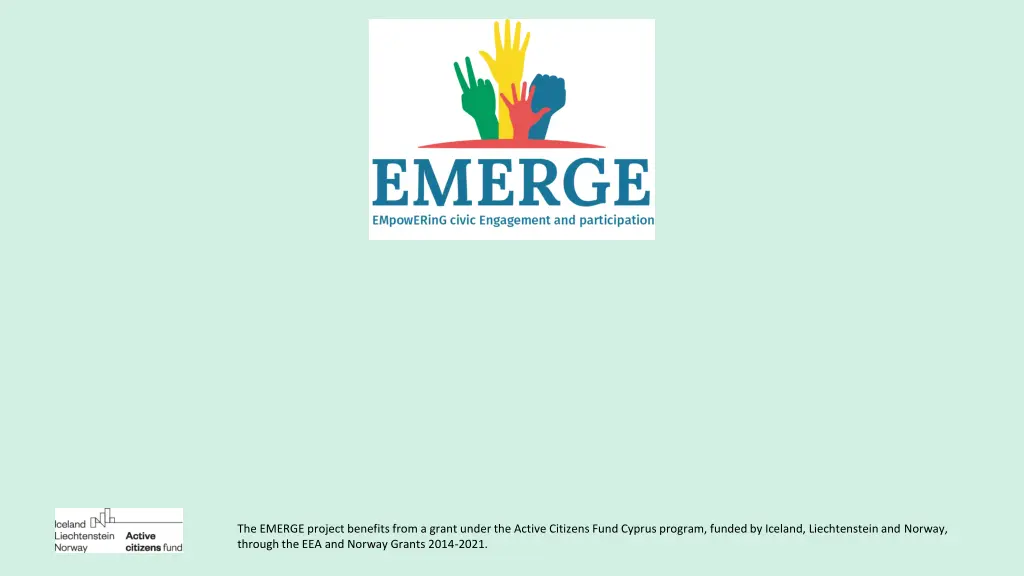 the emerge project benefits from a grant under