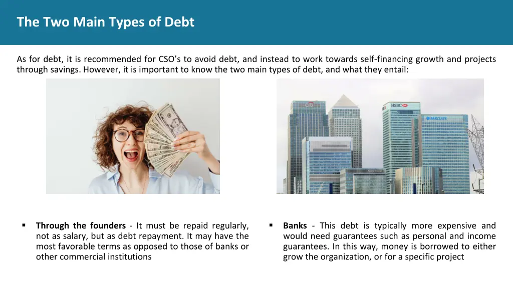 the two main types of debt