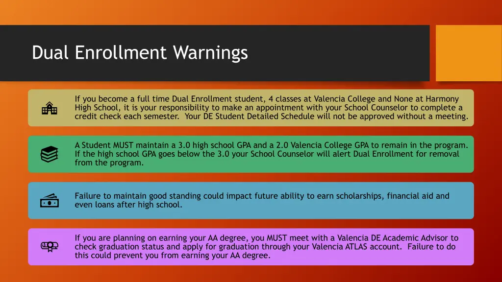 dual enrollment warnings 1