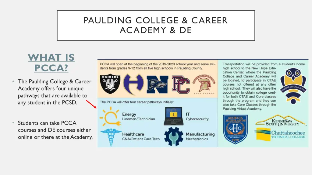paulding college career academy de