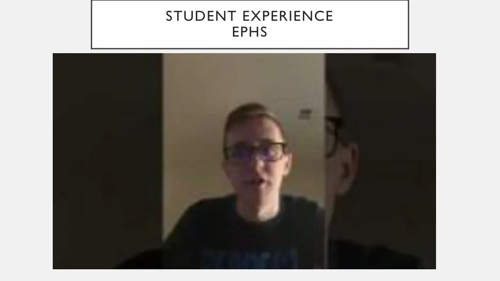 student experience ephs