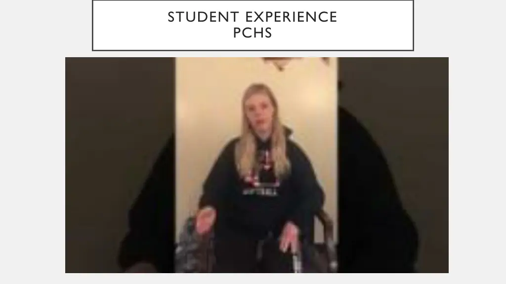 student experience pchs