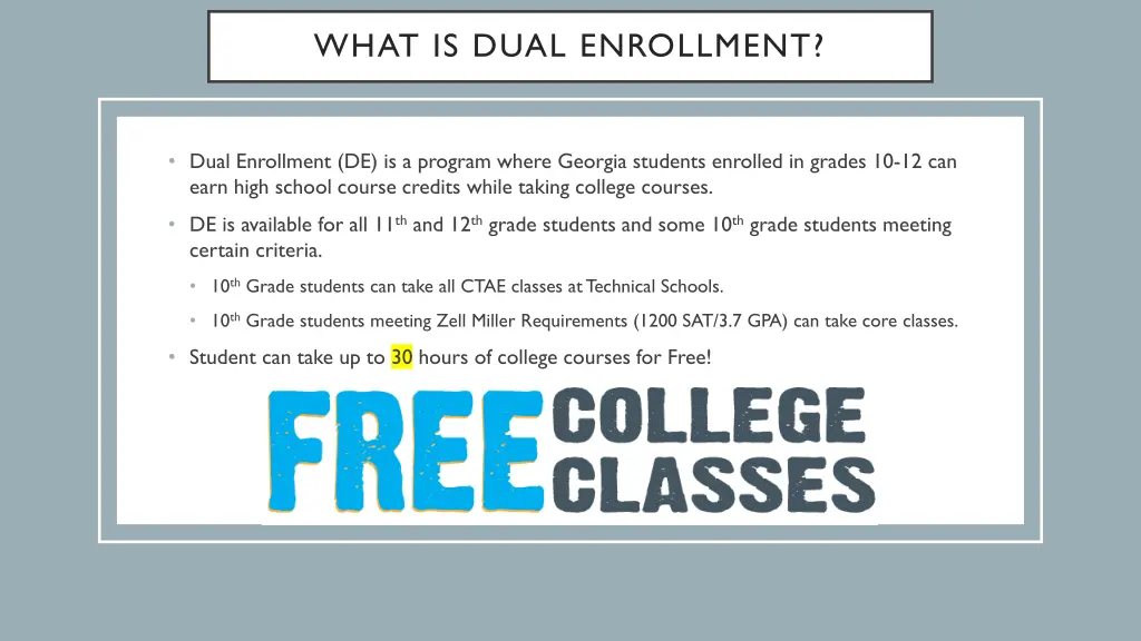 what is dual enrollment