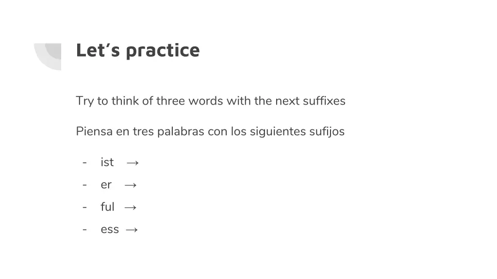 let s practice