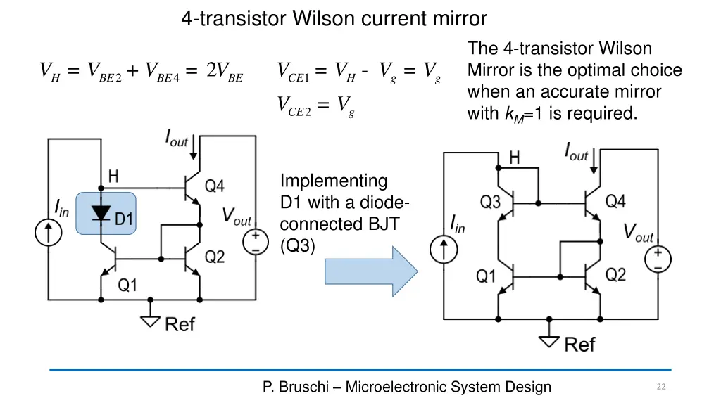 4 transistor wilson current mirror