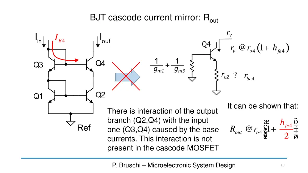 bjt cascode current mirror r out