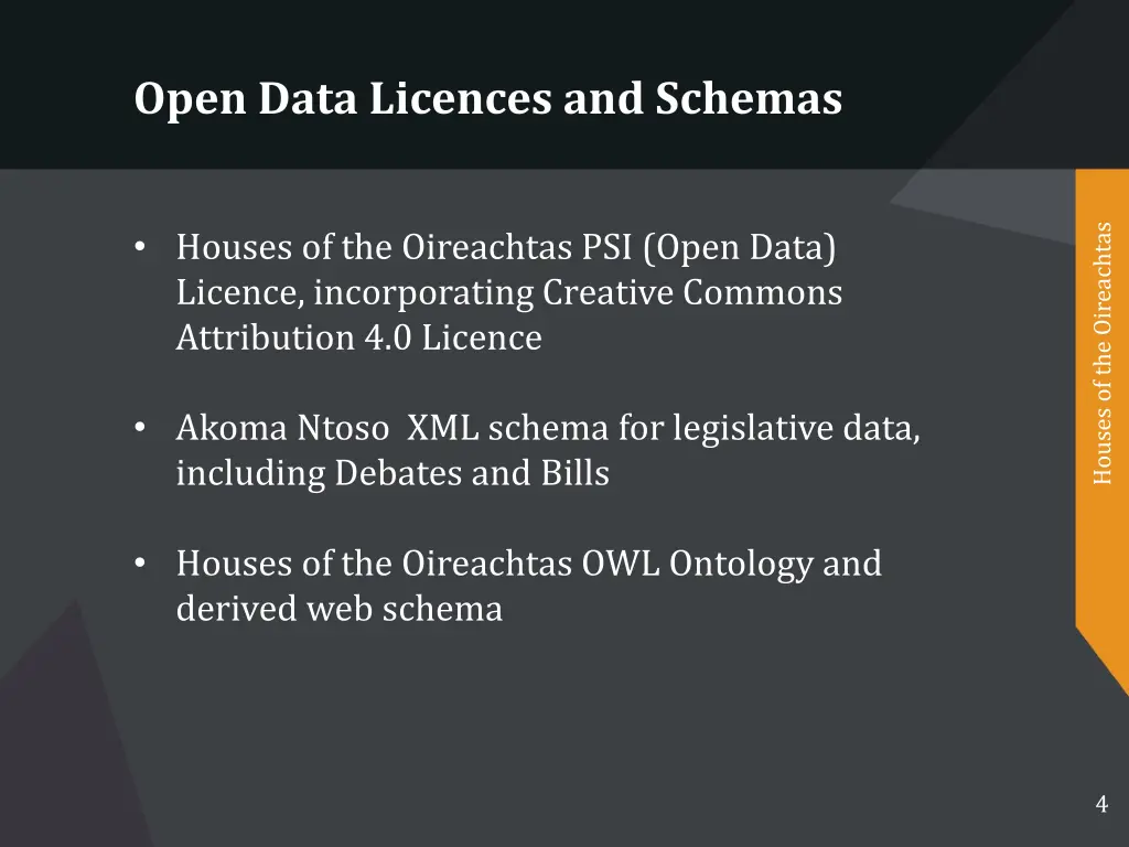 open data licences and schemas