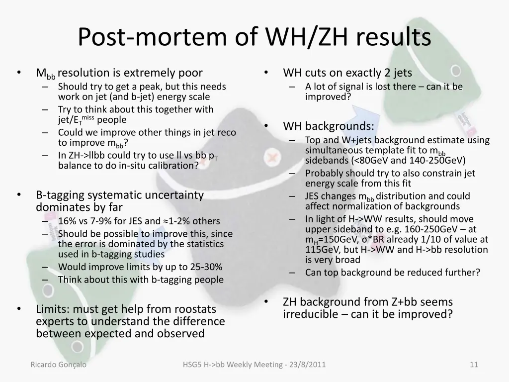 post mortem of wh zh results