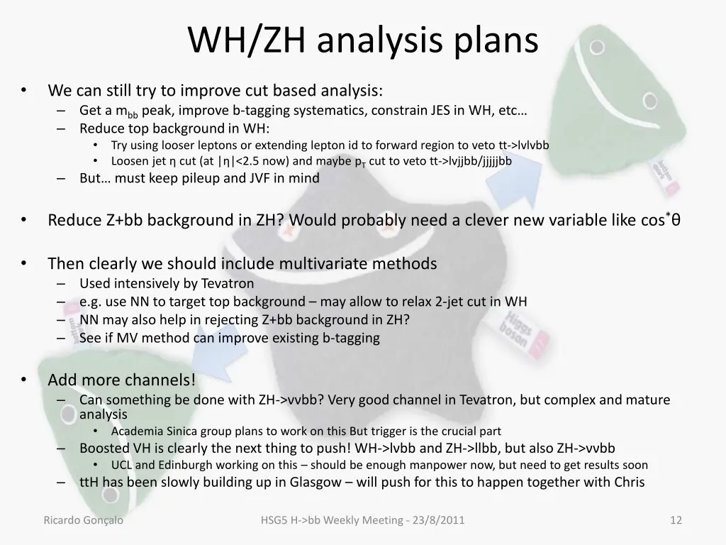 wh zh analysis plans