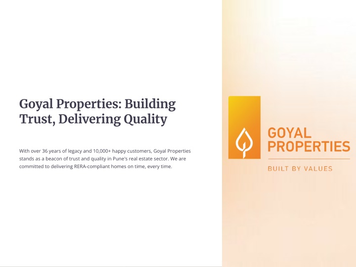 goyal properties building trust delivering quality