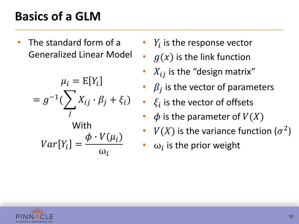 basics of a glm
