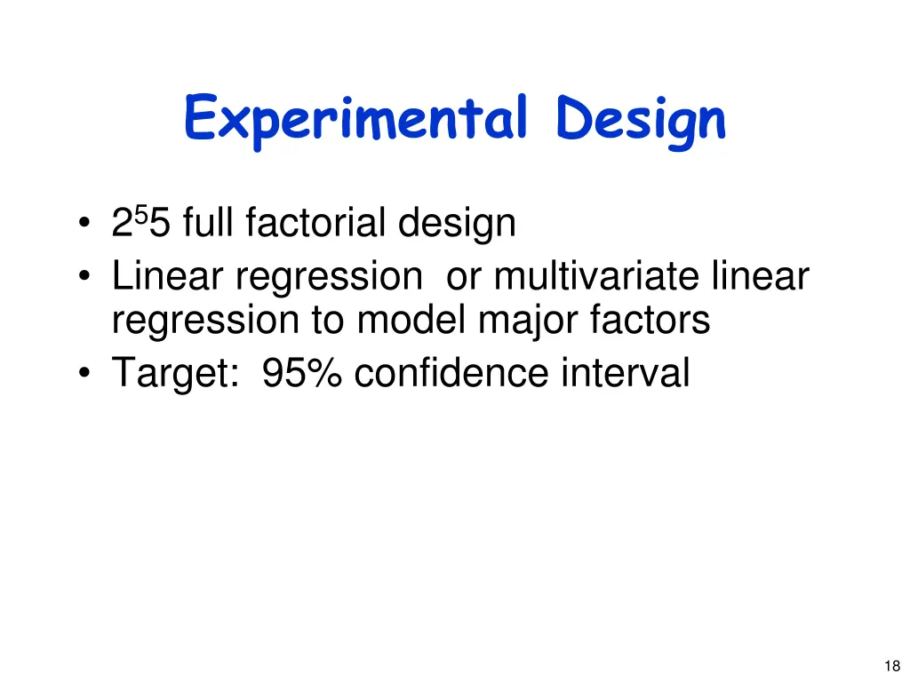 experimental design