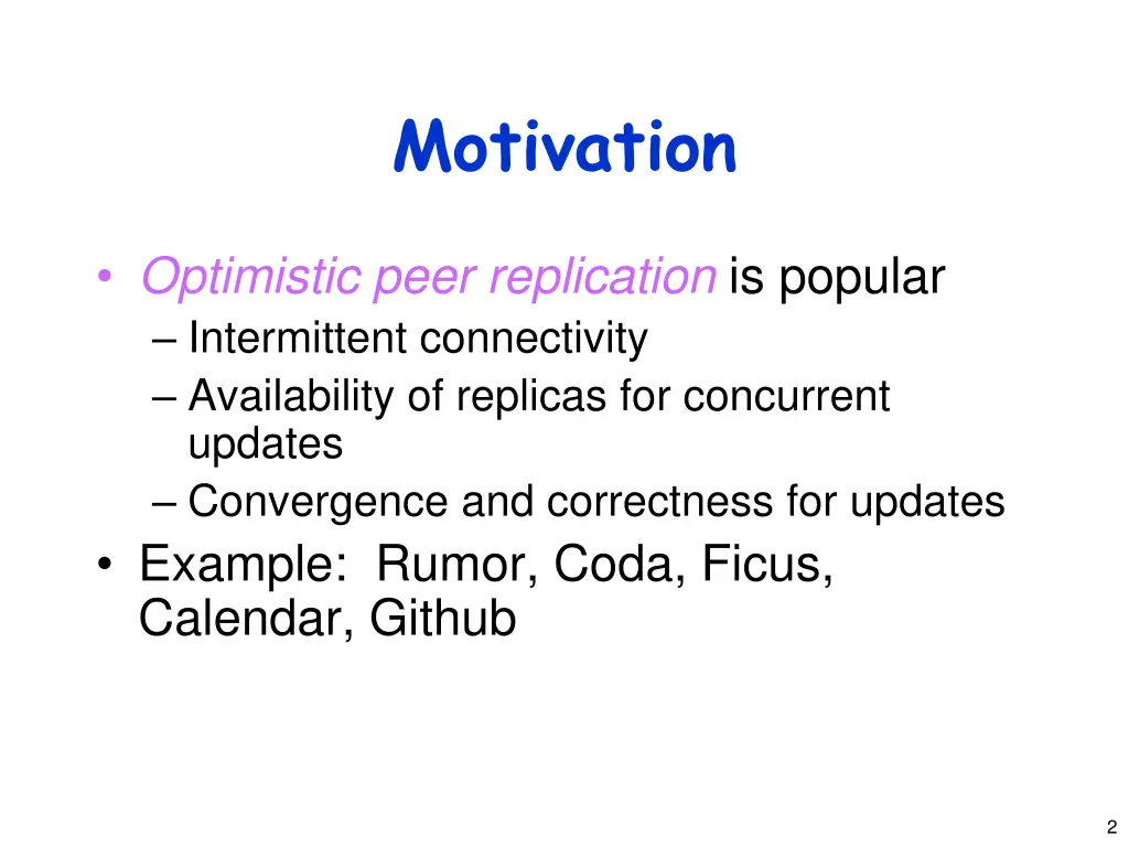 motivation