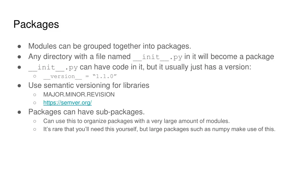 packages